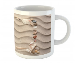 Seashell Square Frame Mug