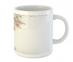 Close up Photo Flowers Mug