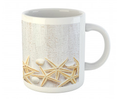 Sea Shells on Timber Mug