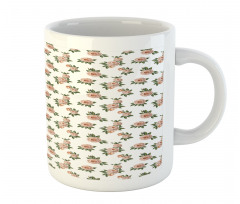 Repetitive Flowers Art Mug