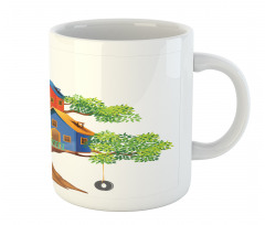 Cartoon Cottages Mug