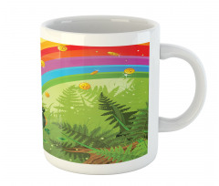 Pot of Coins and Rainbow Mug