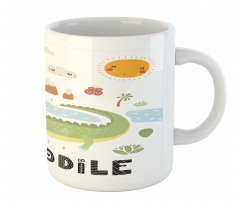 Calligraphy Outdoor Scene Mug