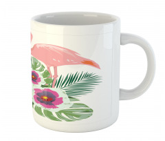 Flamingo Tropical Bouquet Mug