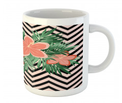 Floral Blossom on Chevron Mug