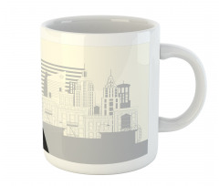 Modern Lady and City Mug