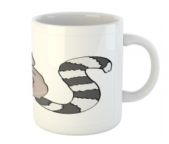 Tropical Ring Tailed Cartoon Mug