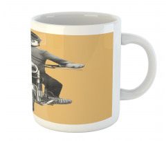 Tropical Monkey Scooter Art Mug