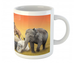 Wildlife Animals at Sunset Mug