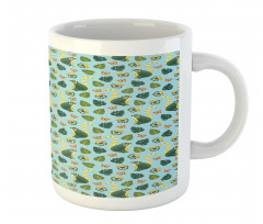 Monstera Hibiscus Mammal Art Mug