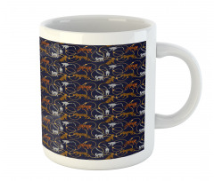 Tiger Leopard Chains Exotic Mug