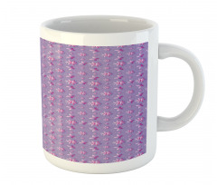 Butterflies Flowers Dots Mug