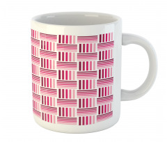 Monochrome Short Stripes Mug