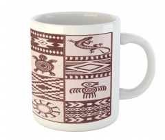 Patchwork Style Primitive Mug