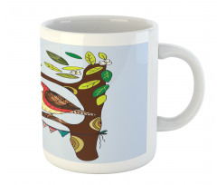 Flying Animal Tree Art Mug