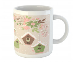 Pastel Floral Snow Nest Mug