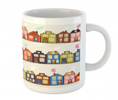 Funky Houses on Streets Mug