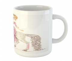 Princess on White Horse Mug