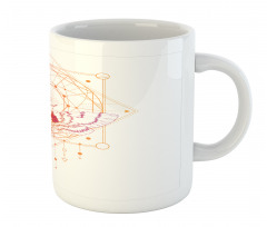 Geometrical Abstract Moth Mug