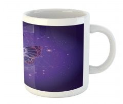 Galactic Butterfly Geometry Mug