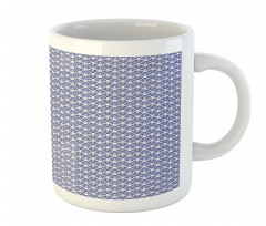 Curved Triangles and Stripes Mug