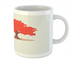 Fall is Here Animal and Tree Mug