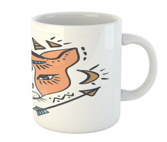 Boho Animal Head with Arrows Mug