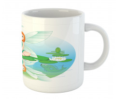 Fairy on Water Lily Leaf Mug