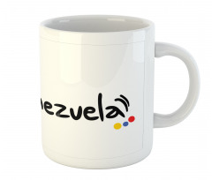 I Love Venezuela Wording Mug