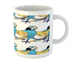 Tropic Colorful Parrots Mug