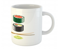 Japan Sushi and Chopsticks Mug