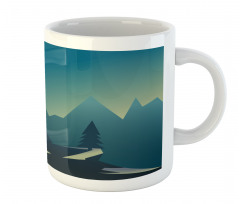 Geometric Landscape Scene Mug