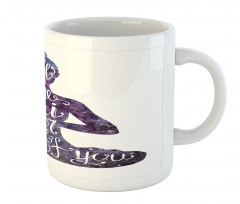 Fell the Universe Text Yoga Mug