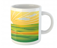 Fields Hills at Dawn Mug