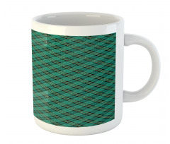 Diagonal Lines Art Mug