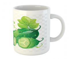 Juicy Cucumber Graphic Mug