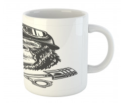 Vintage Style Serious Biker Mug