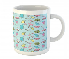 Popsicle Flamingo Pineapple Mug