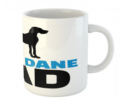 Dane Dad Text Mug