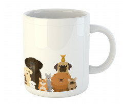 Various Breeds Funny Posing Mug