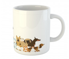 Funny Pet Breeds Cartoon Mug