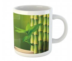 Bamboo Flower Orchid Stone Mug