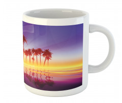 Dramatic Background Palm Trees Mug