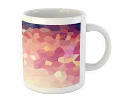 Abstract Blush Polygonal Mug