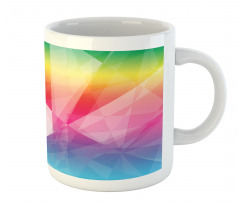 Mosaic Rainbow Geometric Art Mug