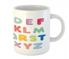 Colorful Printed Letters Mug