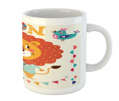 Cartoon Letters Lion for L Mug