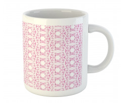 Delicate Striped Floral Mug