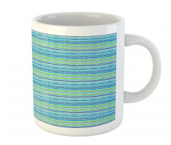 Blue Green Tones Art Mug