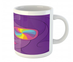 Girl with Rainbow Sunglasses Mug